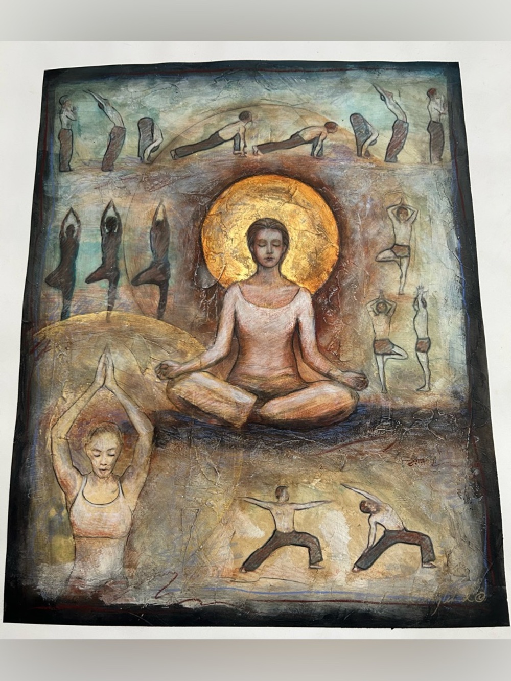Meditative Yoga Painting 16x20